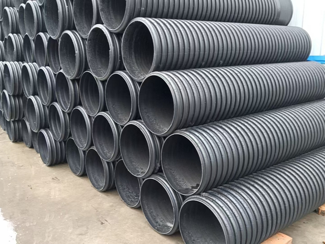 HDPE double-wall corrugated pipes