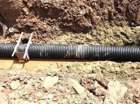 HDPE double-wall corrugated pipes