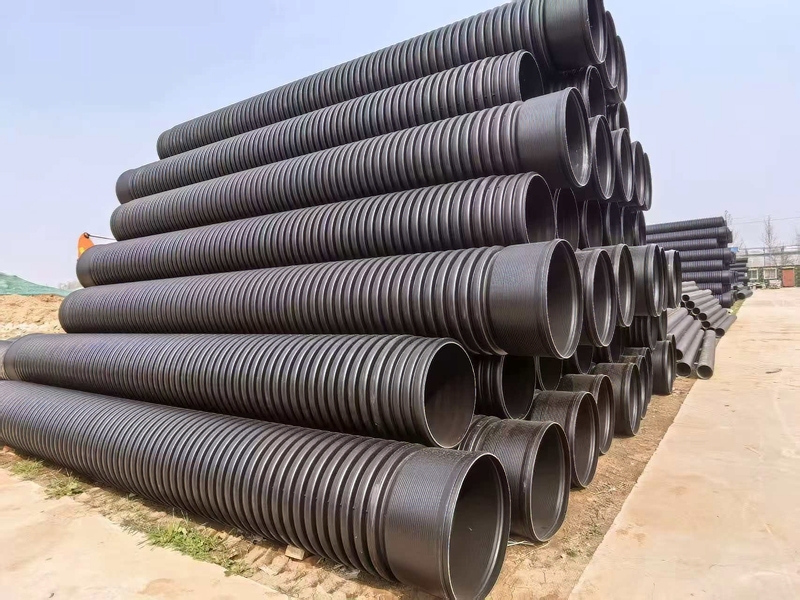 HDPE double-wall corrugated pipes
