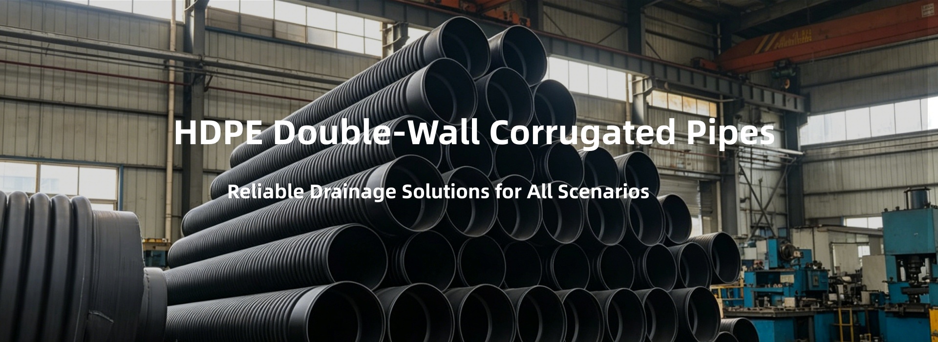 HDPE Double Wall Corrugated Pipe Production Line