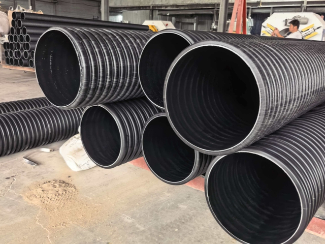 HDPE double-wall corrugated pipes