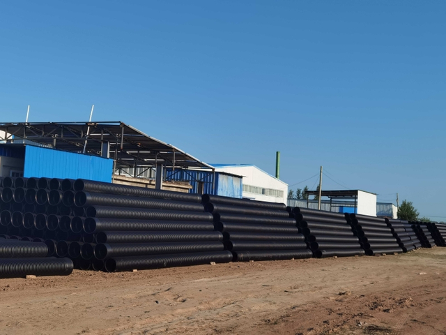 HDPE double-wall corrugated pipes