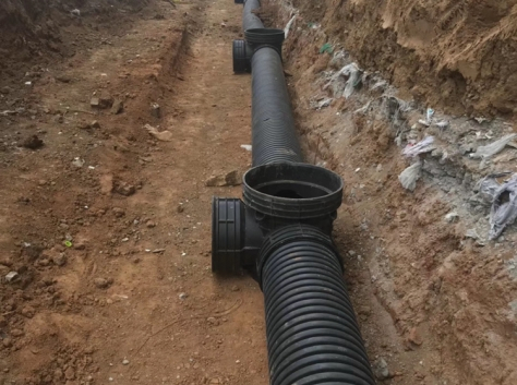 HDPE double-wall corrugated pipes
