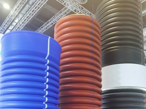 HDPE double-wall corrugated pipes