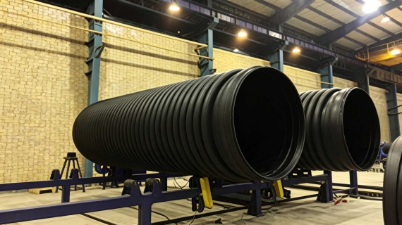 HDPE wound structural wall pipes