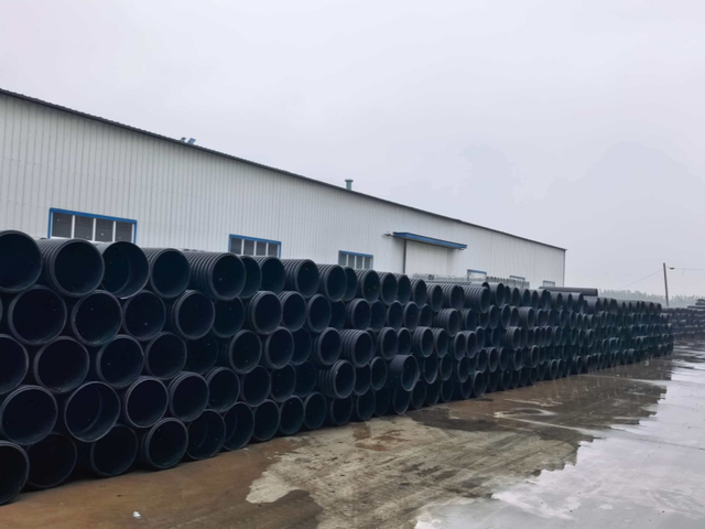 HDPE double-wall corrugated pipes
