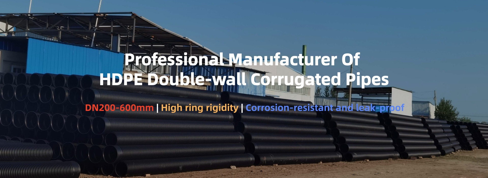 HDPE Double Wall Corrugated Pipe