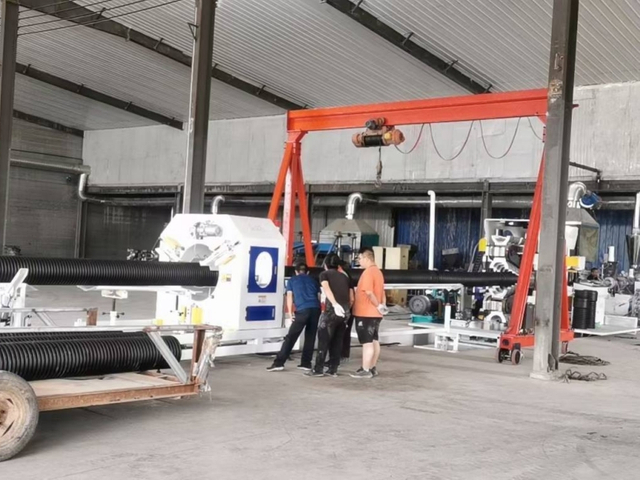 HDPE double-wall corrugated pipes machine
