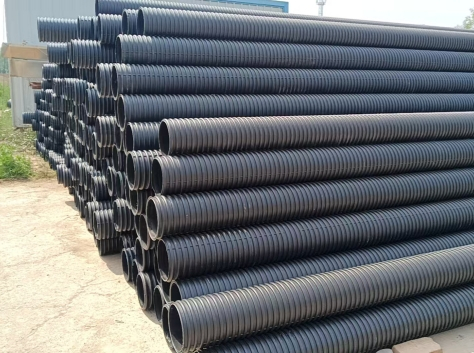 HDPE double-wall corrugated pipes